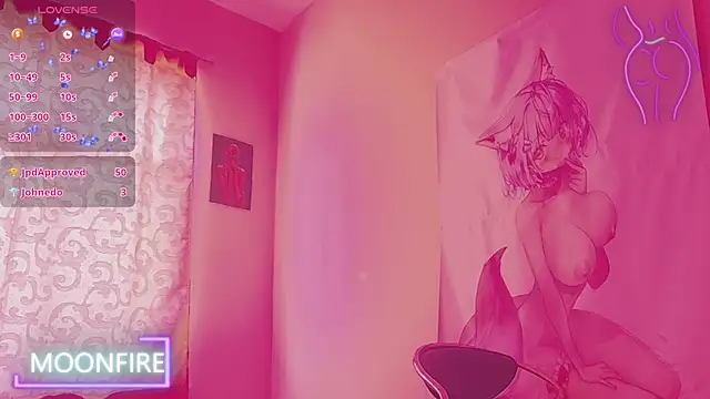 Snapshot of moonfiredancer chatting on 02.28.25 moonfiredancer online show from 02.28.25