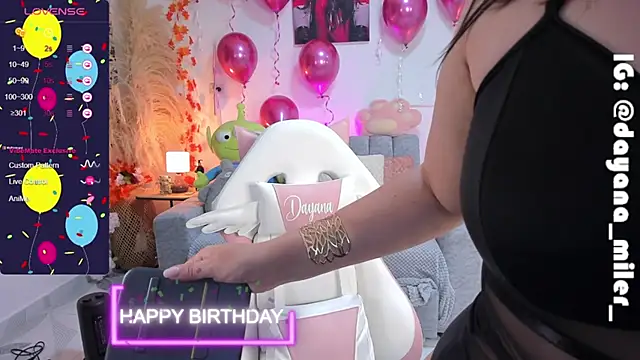  dayana miler online show from 01.08.25