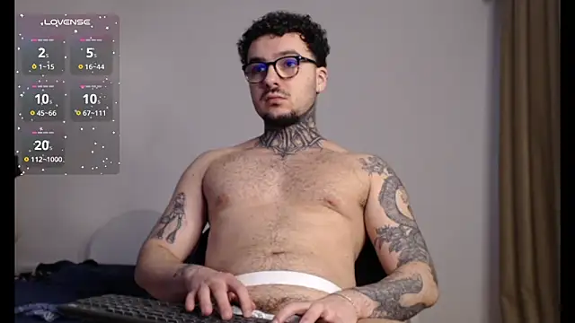 Snapshot of TattedCurls chatting on 02.14.25 TattedCurls online show from 02.14.25