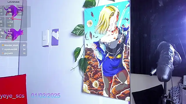 Snapshot of Yeye_scs chatting on 02.01.25 Yeye scs online show from 02.01.25