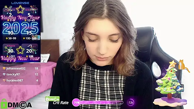 Snapshot of CherryBloom777 chatting on 01.05.25 CherryBloom777 online show from 01.05.25