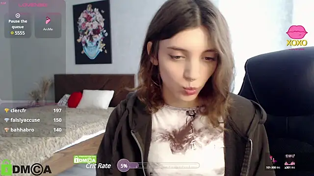 Snapshot of CherryBloom777 chatting on 01.26.25 CherryBloom777 online show from 01.26.25