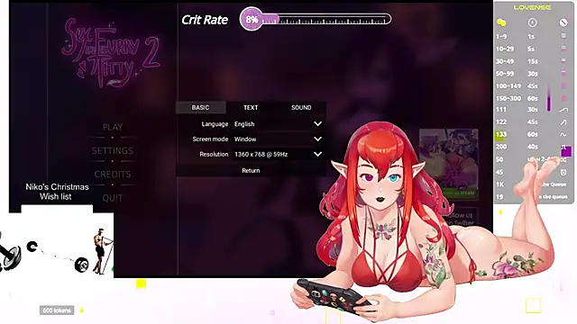 Snapshot of NikkoTyan chatting on 12.21.24 NikkoTyan online show from 12.21.24