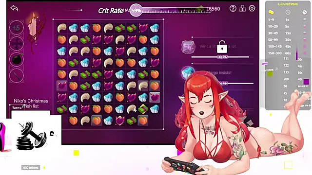 Snapshot of NikkoTyan chatting on 12.28.24 NikkoTyan online show from 12.28.24