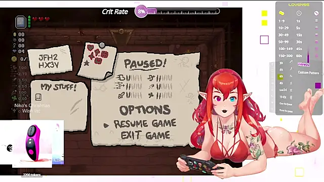 Snapshot of NikkoTyan chatting on 12.31.24 NikkoTyan online show from 12.31.24