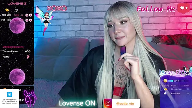 Eva Evile online show from 03.09.25