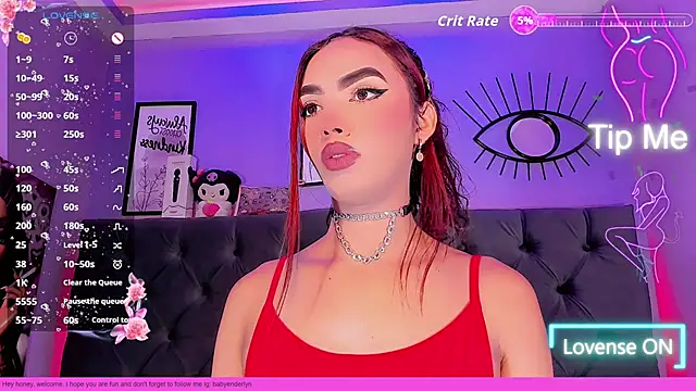 Snapshot of Babyenderlyn chatting on 11.08.25 Babyenderlyn online show from 11.08.25