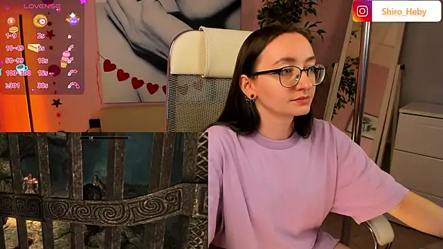 Snapshot of ShiroHeby chatting on 02.17.25 ShiroHeby online show from 02.17.25