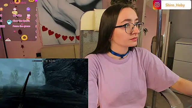 Snapshot of ShiroHeby chatting on 02.21.25 ShiroHeby online show from 02.21.25