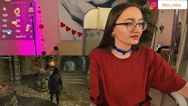 Snapshot of ShiroHeby chatting on 02.24.25 ShiroHeby online show from 02.24.25