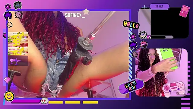 Snapshot of SofiRey_ chatting on 10.27.25 SofiRey online show from 10.27.25