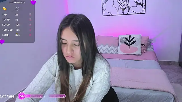 Snapshot of Tinylottie chatting on 03.22.25 Tinylottie online show from 03.22.25