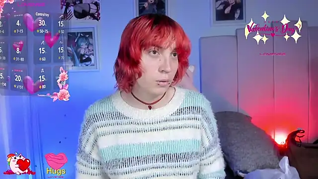 Snapshot of -kisa_ chatting on 02.13.25 -kisa online show from 02.13.25