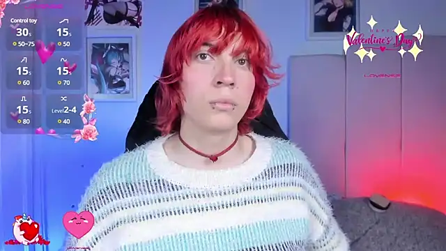 Snapshot of -kisa_ chatting on 02.14.25 -kisa online show from 02.14.25