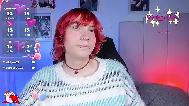 Snapshot of -kisa_ chatting on 02.14.25 -kisa online show from 02.14.25