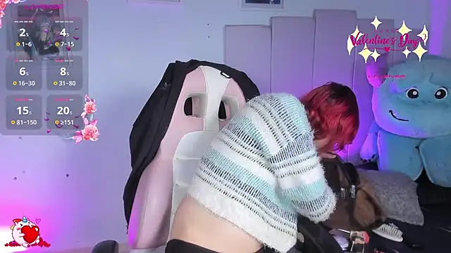 Snapshot of -kisa_ chatting on 02.15.25 -kisa online show from 02.15.25