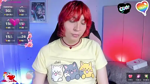 Snapshot of -kisa_ chatting on 02.19.25 -kisa online show from 02.19.25