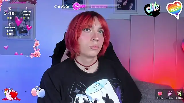 Snapshot of -kisa_ chatting on 02.20.25 -kisa online show from 02.20.25