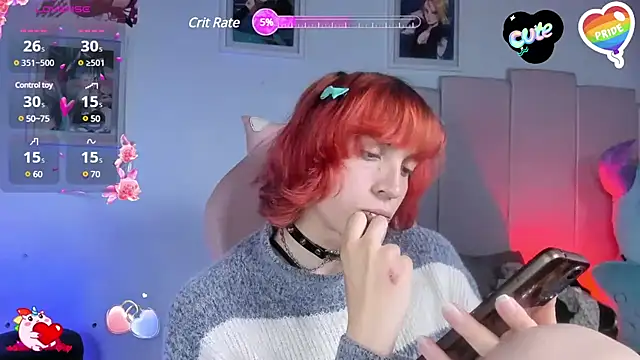 Snapshot of -kisa_ chatting on 02.25.25 -kisa online show from 02.25.25