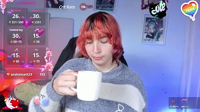 Snapshot of -kisa_ chatting on 03.08.25 -kisa online show from 03.08.25