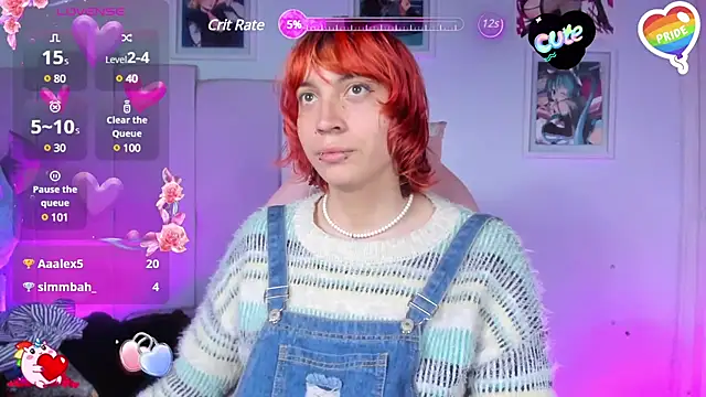 Snapshot of -kisa_ chatting on 03.13.25 -kisa online show from 03.13.25