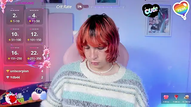 Snapshot of -kisa_ chatting on 03.14.25 -kisa online show from 03.14.25