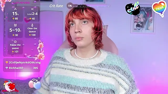 Snapshot of -kisa_ chatting on 03.15.25 -kisa online show from 03.15.25