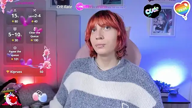 Snapshot of -kisa_ chatting on 03.20.25 -kisa online show from 03.20.25