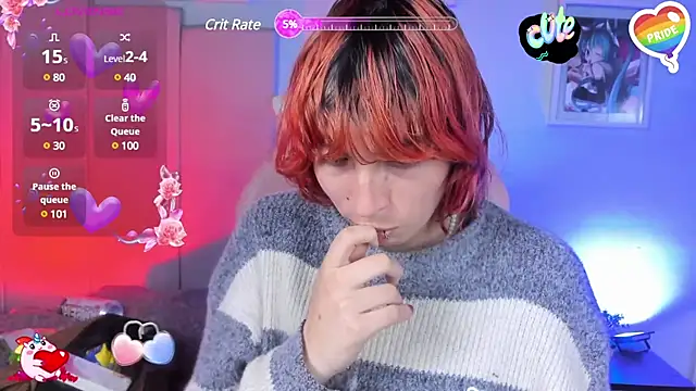 Snapshot of -kisa_ chatting on 03.21.25 -kisa online show from 03.21.25