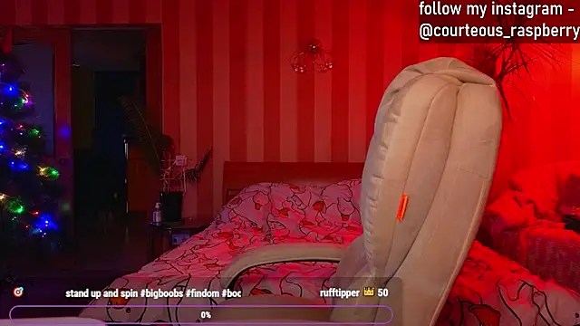 courteous raspberrry online show from 12.26.24