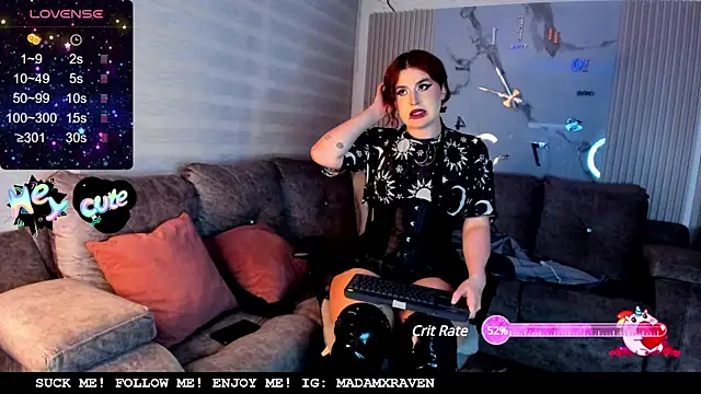 Snapshot of Madamxraven chatting on 03.13.25 Madamxraven online show from 03.13.25