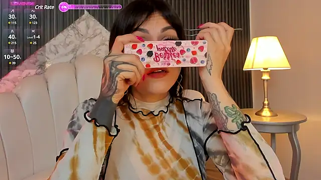 Snapshot of MeganDraco_ chatting on 01.14.25 MeganDraco online show from 01.14.25