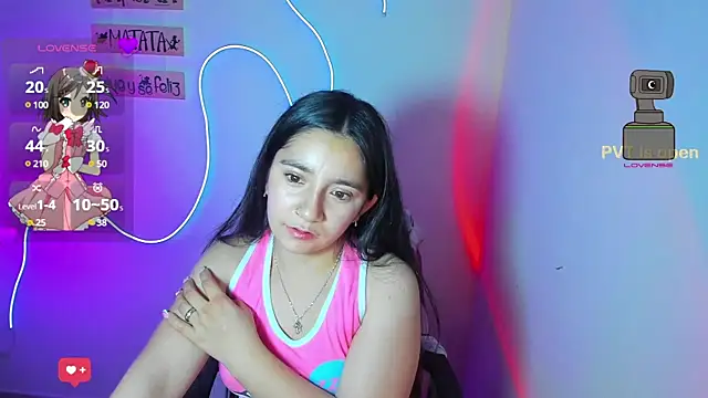 Snapshot of litle_mily_ chatting on 03.22.25 litle mily online show from 03.22.25