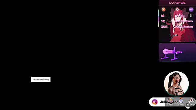 Juliett Adams  online show from 11.07.25