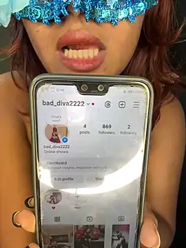 Snapshot of bad_diva chatting on 01.08.25 bad diva online show from 01.08.25