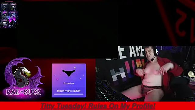 Snapshot of Rae-Suon chatting on 11.05.25 Rae-Suon online show from 11.05.25