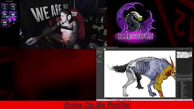 Snapshot of Rae-Suon chatting on 12.20.25 Rae-Suon online show from 12.20.25