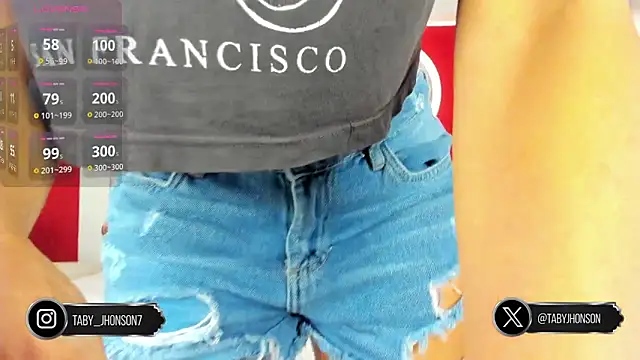 TabyJhonson online show from 11.05.25