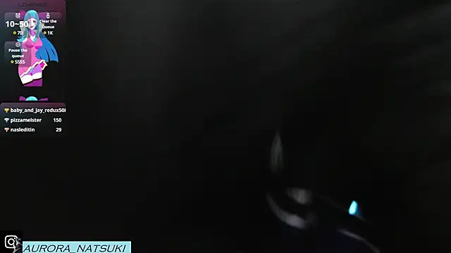 Snapshot of Aurora_Natsuki chatting on 01.19.25 Aurora Natsuki online show from 01.19.25