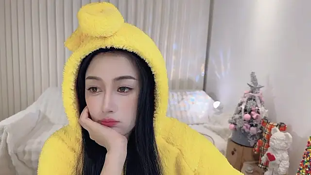 Snapshot of K-moumou chatting on 01.01.25 K-moumou online show from 01.01.25