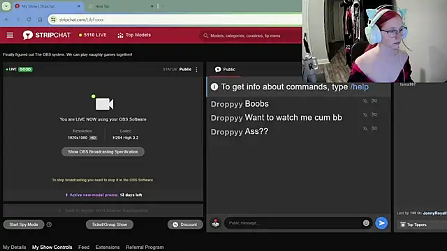 Snapshot of LilyFoxxx chatting on 12.02.24 LilyFoxxx online show from 12.02.24