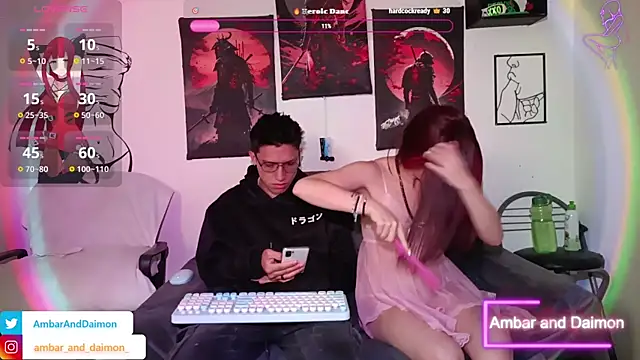 Snapshot of Ambar_and_daimon_ chatting on 09.29.25 Ambar and daimon online show from 09.29.25