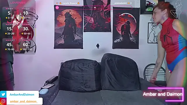 Snapshot of Ambar_and_daimon_ chatting on 10.24.25 Ambar and daimon online show from 10.24.25