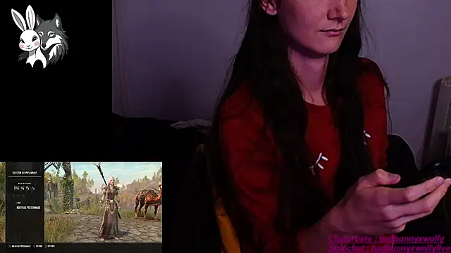 Snapshot of BadBunnyXWolfyLive chatting on 10.03.25 BadBunnyXWolfyLive online show from 10.03.25