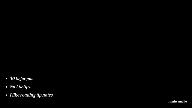 ImMissAmelie online show from 10.26.25