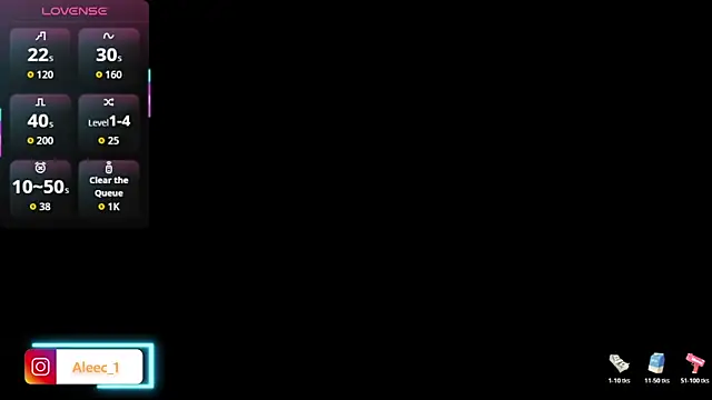 Snapshot of Aleecandrews chatting on 12.01.25 Aleecandrews online show from 12.01.25