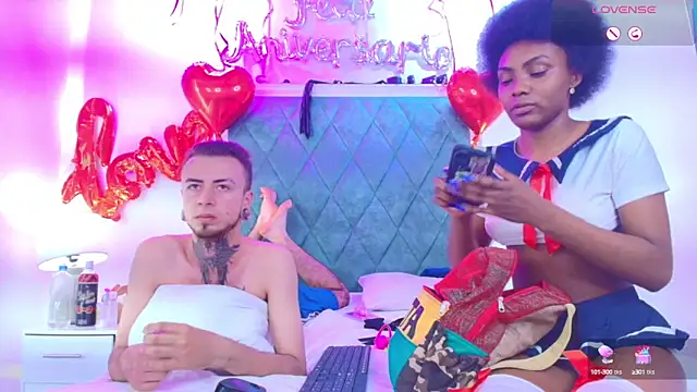 Snapshot of Asha_zuri_and_adam chatting on 09.17.25 Asha zuri and adam online show from 09.17.25