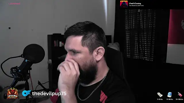 DevilPup75  online show from 06.18.26