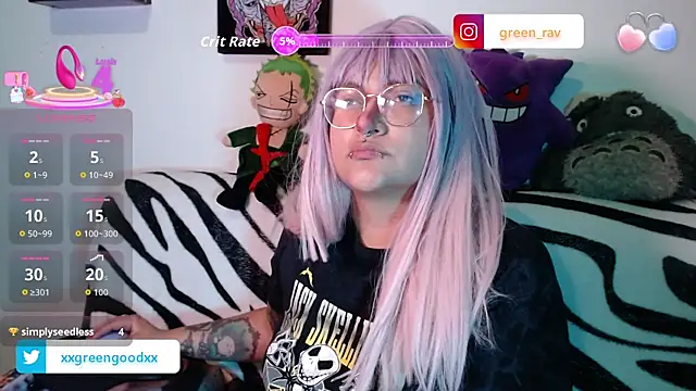 XxGreenGoodxX online show from 11.15.25