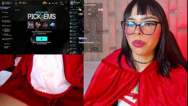 Snapshot of Nyveth chatting on 10.10.25 Nyveth online show from 10.10.25